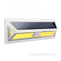 Wason Wholesale Custom 950 Lumens Wireless Wireless Sensore di movimento a pannocchia Attivata Luce Outdoor Solar Wall Luce